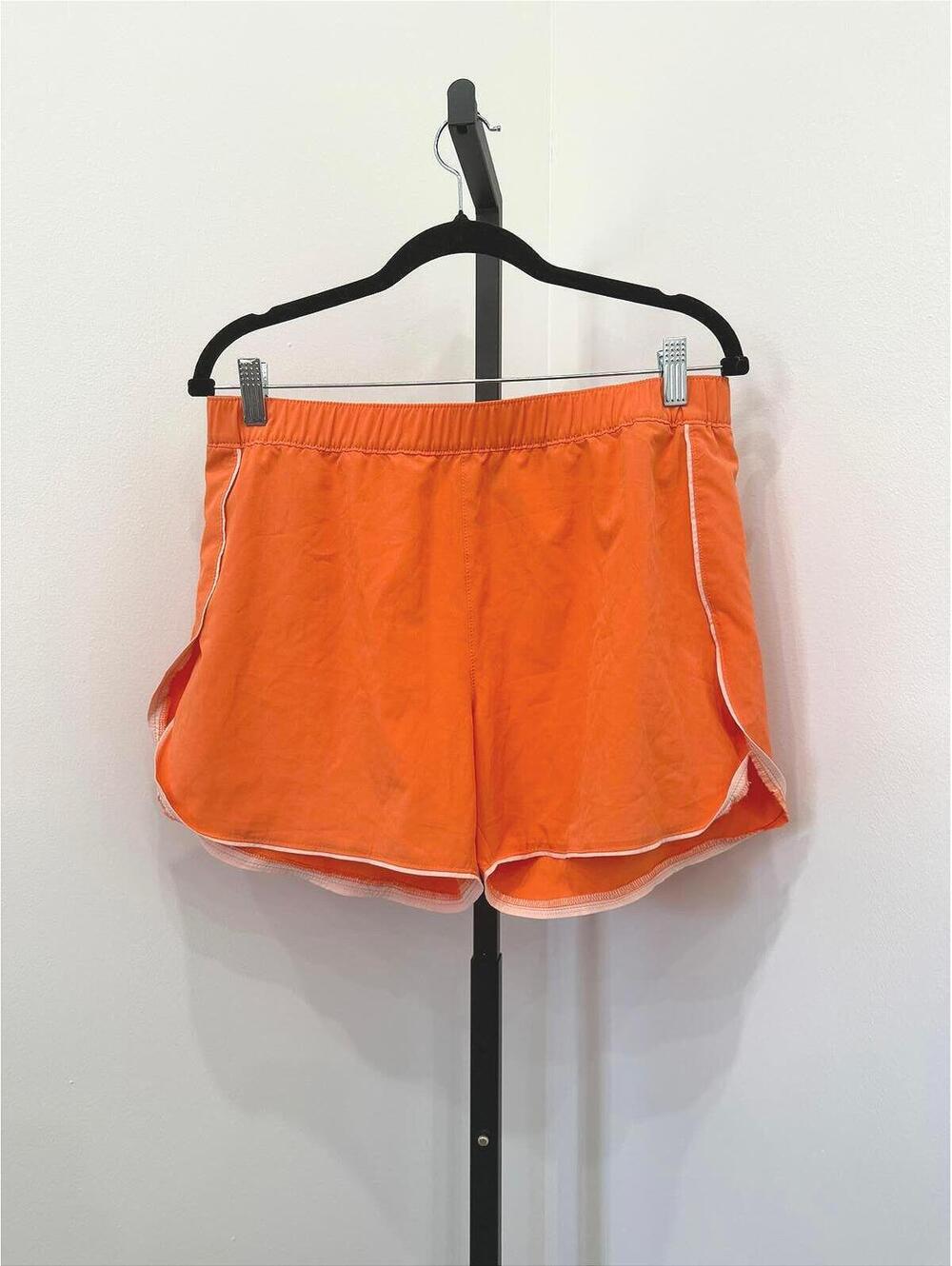 Columbia XL Orange Athletic Running Shorts with White Piping Youth